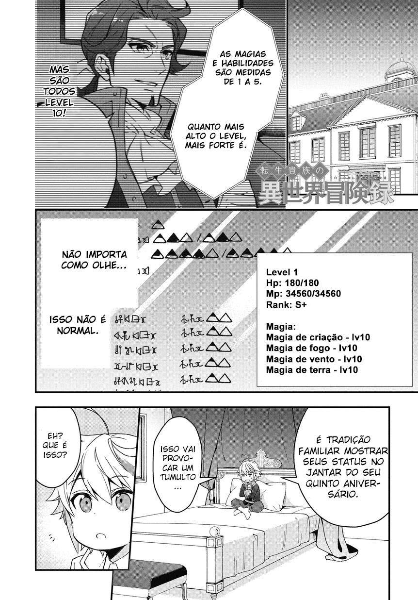 Tensei Kizoku no Isekai Boukenroku: Jichou o Shiranai Kamigami no Shito – Capítulo 2 page 0
